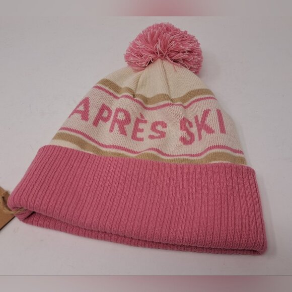 NWT Little Box The Jilly Box Women's 'Apres Ski' Winter Hat Toque Pom Pom O/S - Picture 2 of 7